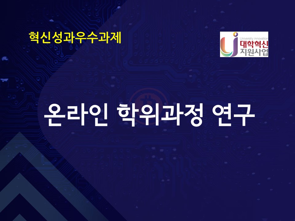온라인 학위과정 연구