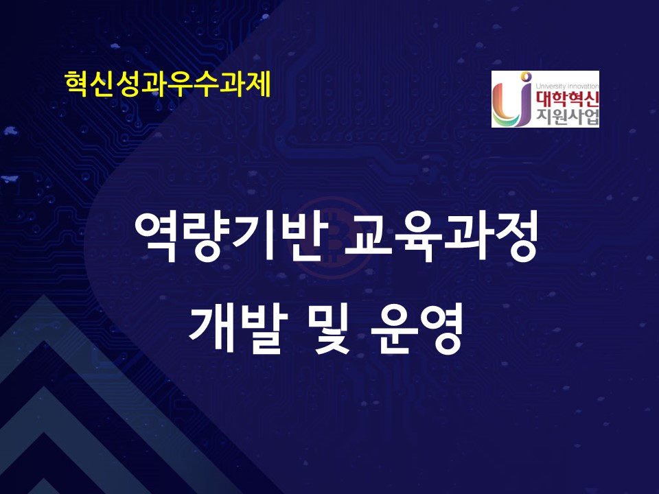 역량기반 전공 교육과정 개발 및 운영